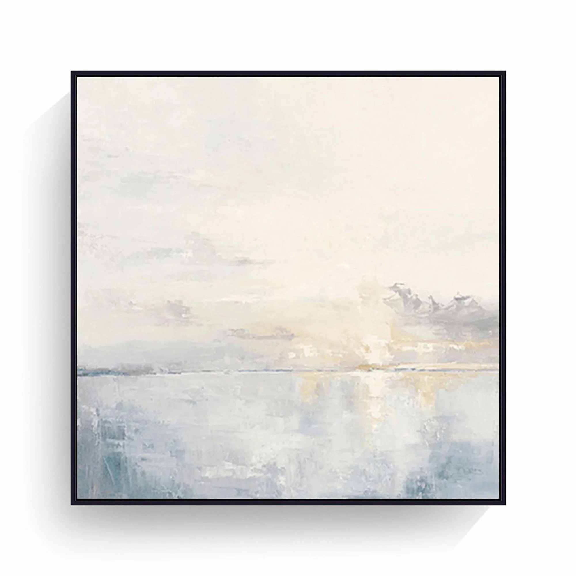 Coastal Hand-painted Evening Cloud Painting Abstract Canvas Wall Art Z2SD2